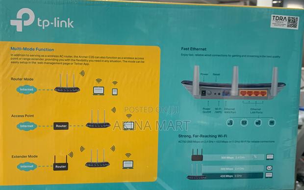 Tp Link Ac750 Archer C20 Wireless Router · Photo 2