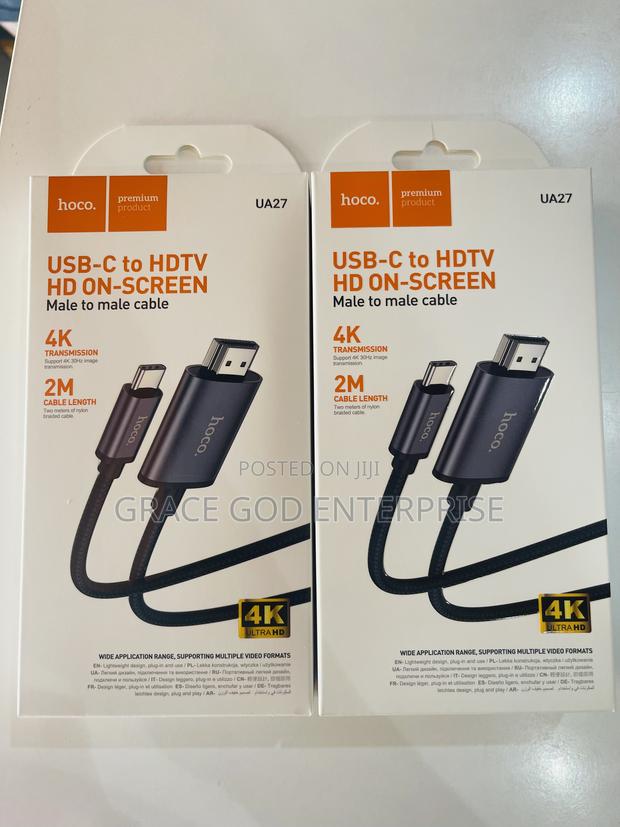 Hoco Usb-c To Hdmi Cable 2m(Black) · Photo 1