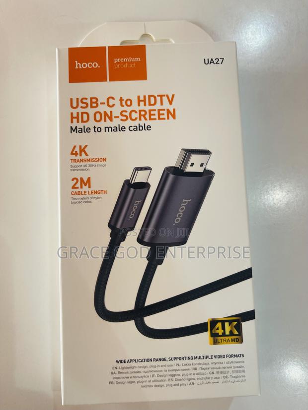 Hoco Usb-c To Hdmi Cable 2m(Black) · Photo 2