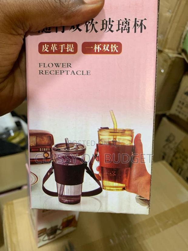 Glass Mug With Straw - Big Size · Photo 1