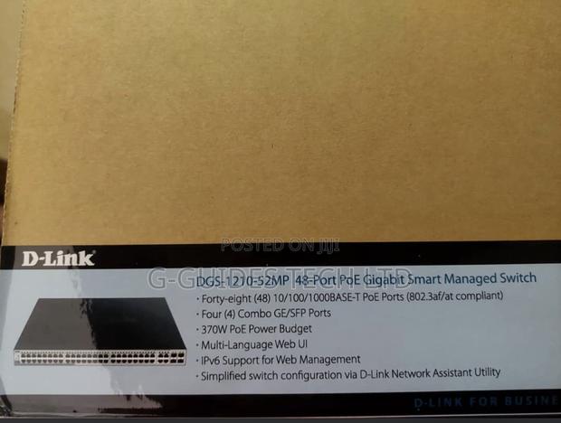 D-Link 48-Port Poe Gigabit Smart Managed Switch DGS-1210-52mp · Photo 1