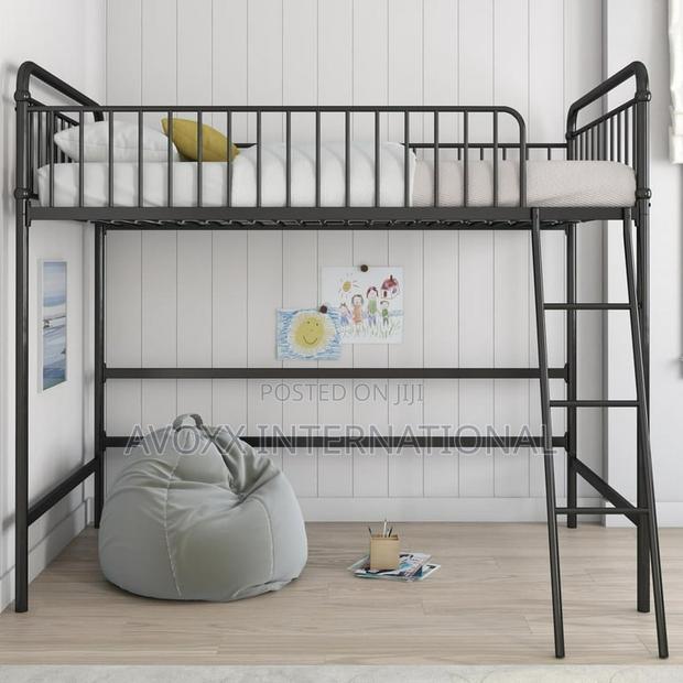 BH G Kelsey Twin Metal Loft Bed, Black · Photo 1