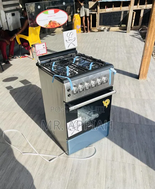 Unique Ferre 50x60cm Glass Lid 4 Gas Burner With Oven(Gray) · Photo 1