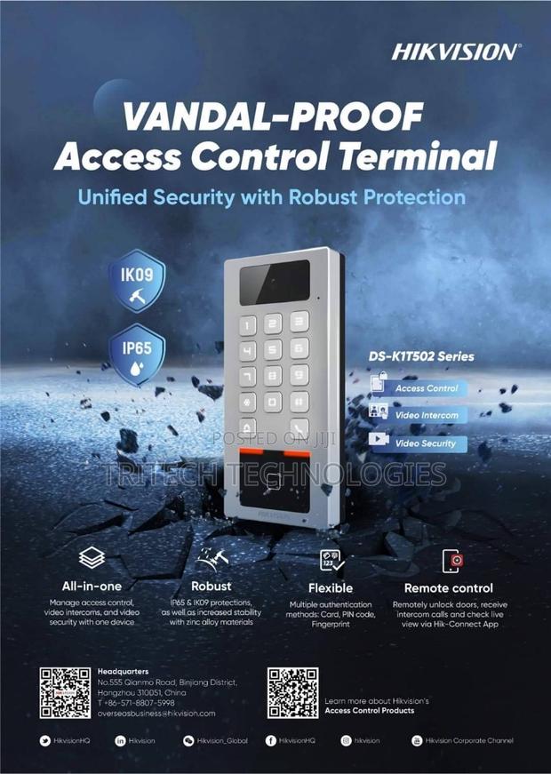 Hikvision Ds-K1t502dbfwx-C Outdoor Access Control + Wifi · Photo 1