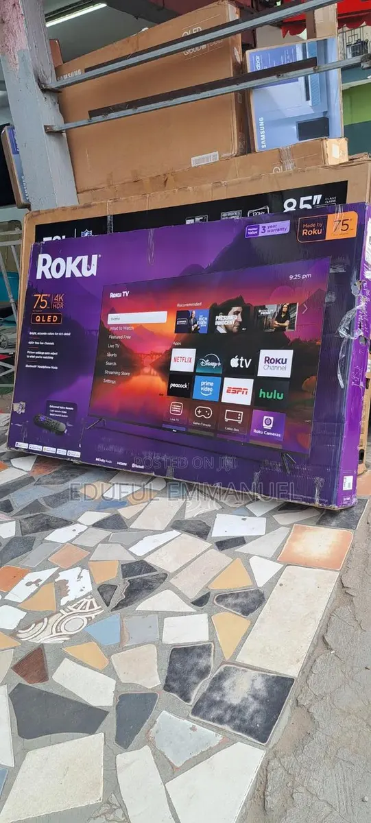 ROKU 75" Plus QLED Mini-Led UHD Smart Netflix YouTube Bluetooth · Photo 1