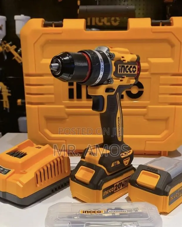 96nm BL Cordless Impact Drill With 2PCs 4.0Ah Batteries - CIDLI209689 · Photo 4