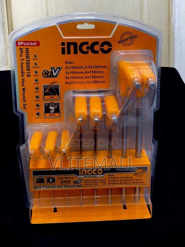 Ingco 8pc T-Handle Hex Wrench Set · Photo 1