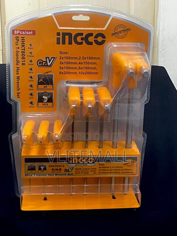 Ingco 8pc T-Handle Hex Wrench Set · Photo 2