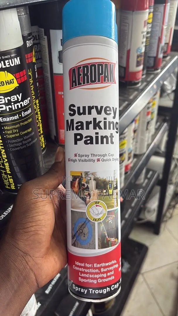 Survey Spray Paint – High-Visibility Marking Paint for Construction · Photo 1