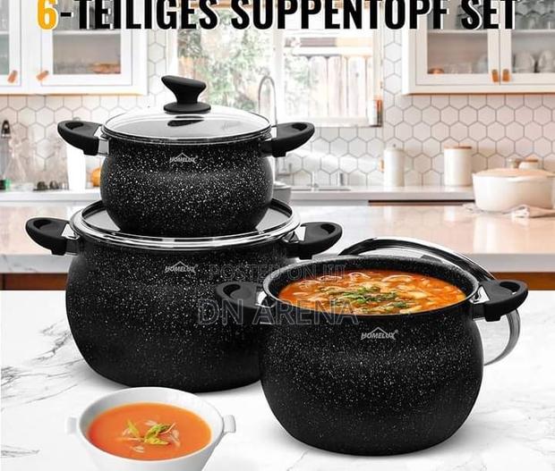 Homelux Saucepan Set With Glass Lid, Induction Pot Set . · Photo 4