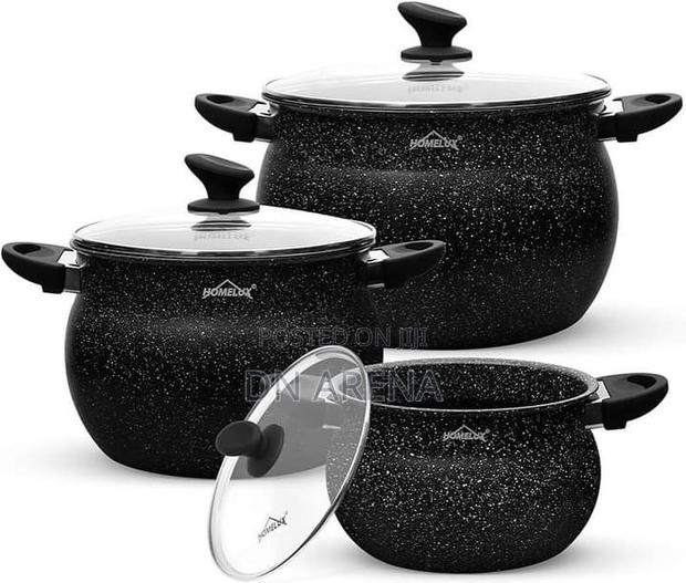 Homelux Saucepan Set With Glass Lid, Induction Pot Set . · Photo 5