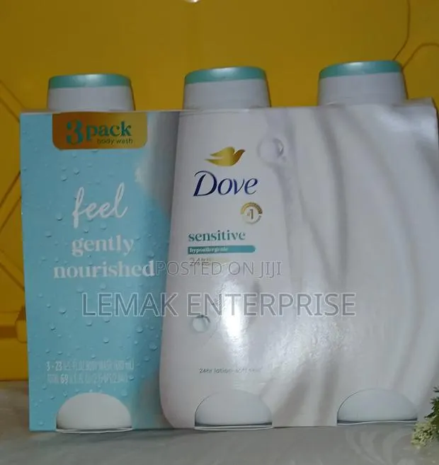 Dove Sensitive Skin Body Wash 3-Pack 680 Ml · Photo 1