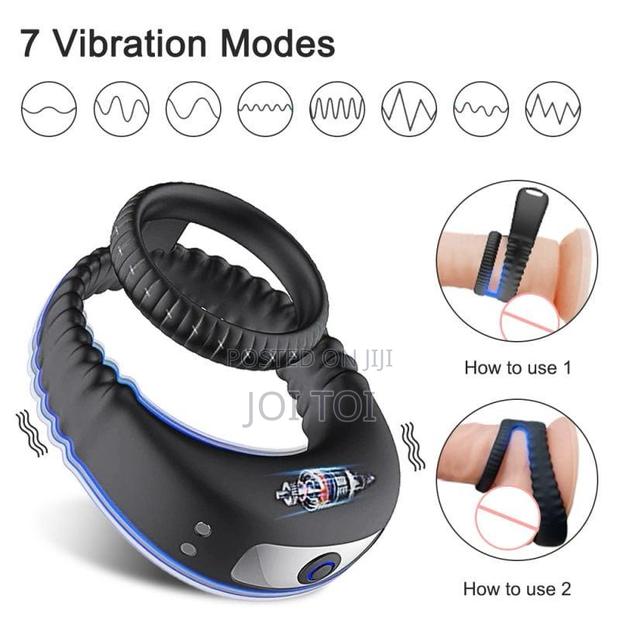 Rechargeable Vibrating Cock Ring. · Photo 1