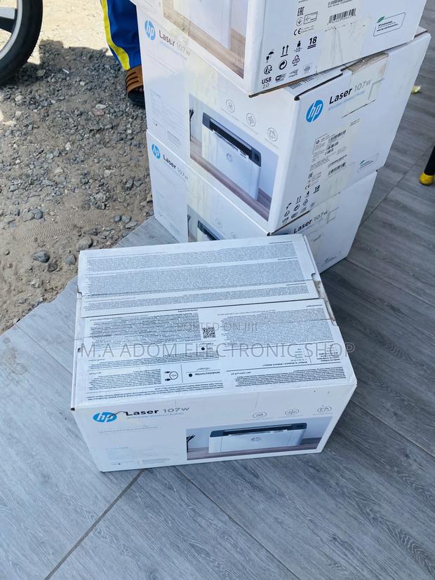 Original Hp Laser Jet 107w Electric Printer(Black/White). · Photo 1