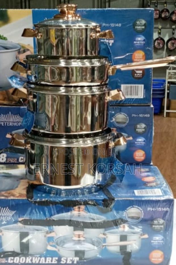 8pcs Peterhof Stainless Steel Cookware Set · Photo 1