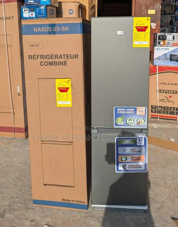 Nasco NASD2-23-SK 170L Double Door Bottom Freezer Refrigerator · Photo 1