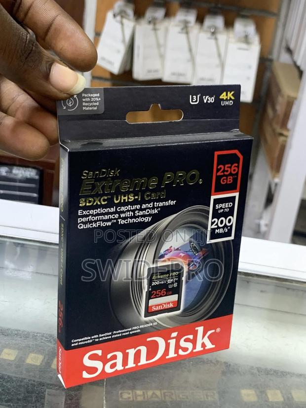 Sandisk 256GB Extreme Pro SDXC Ushs-l UHD Memory Card · Photo 3