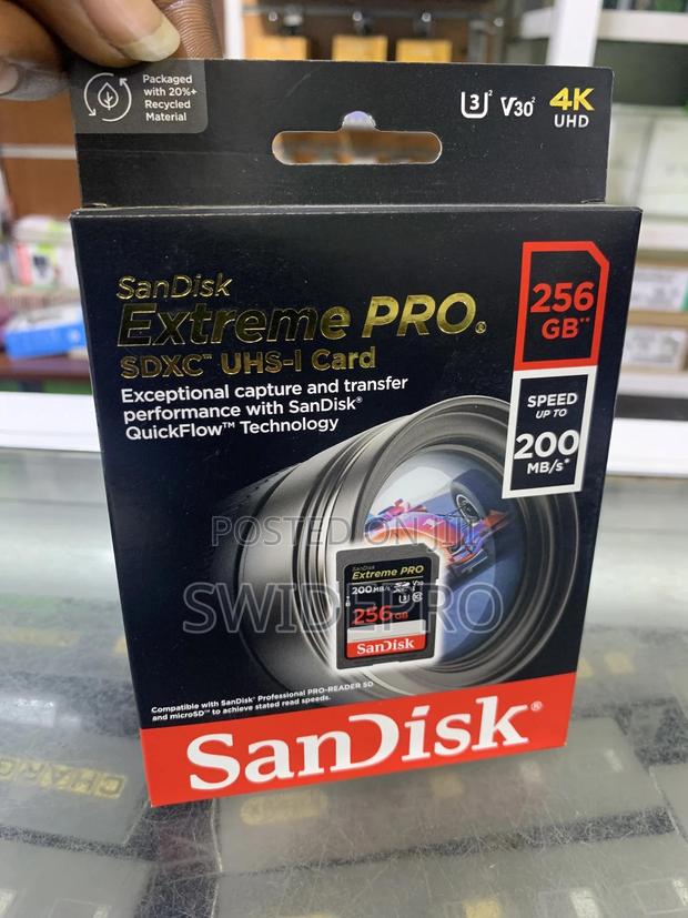 Sandisk 256GB Extreme Pro SDXC Ushs-l UHD Memory Card · Photo 2