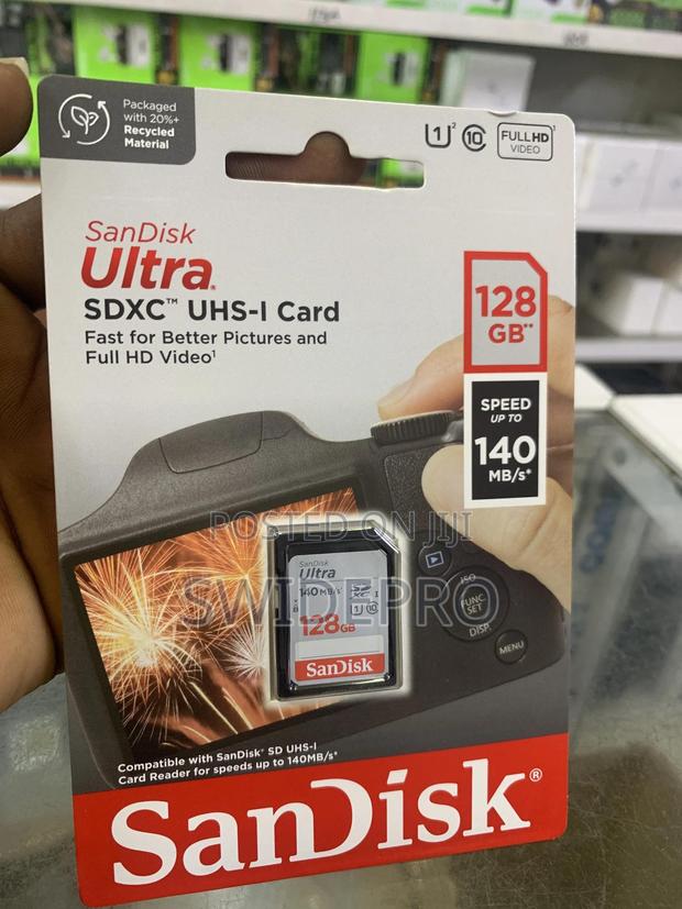 Sandisk 128GB Ultra SDHC UHS-I HD Camera Memory Card 140mb/S · Photo 1