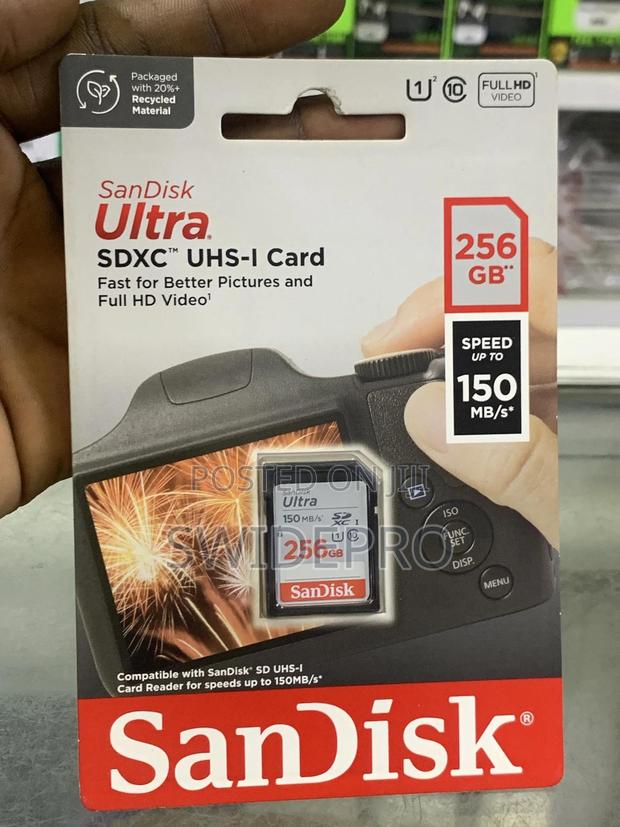 Sandisk 256GB Ultra SDHC UHS-I HD Camera Memory Card 150mb/S · Photo 1