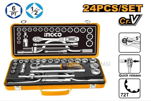 24 PCs 1/2" Socket Set · Photo 1
