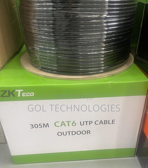Outdoor Cat6 Networking Cable Copper 305M ZKTECO · Photo 1