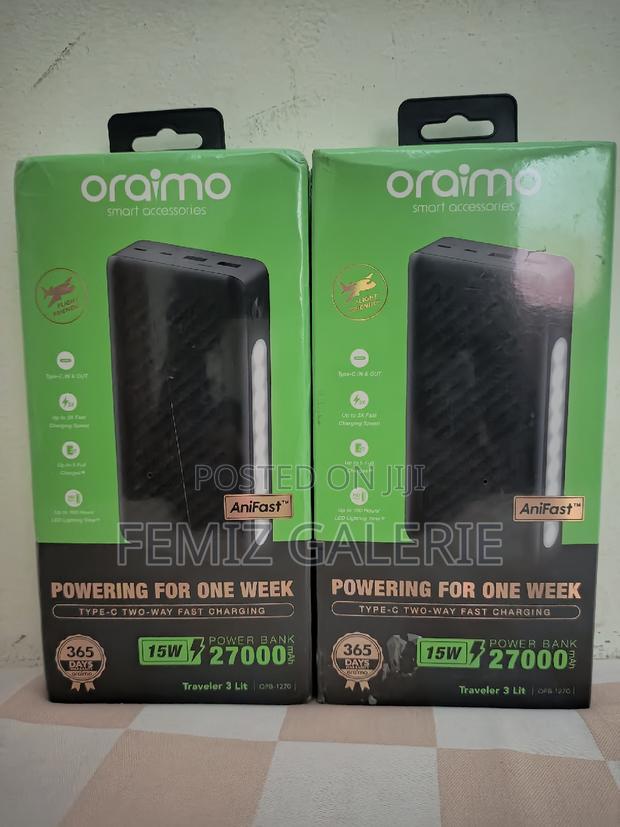 Oraimo Traveler 3 Lit; 27000mah 15w Power Bank · Photo 6
