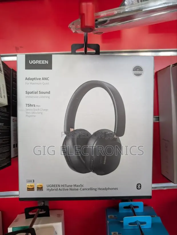 Ugreen HiTune Max5c Wireless Over Ear Headphones, Hybrid ANC · Photo 1