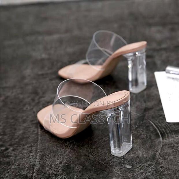 PVC Jelly Slippers Open Toe High Heels Transparent Sandals · Photo 5
