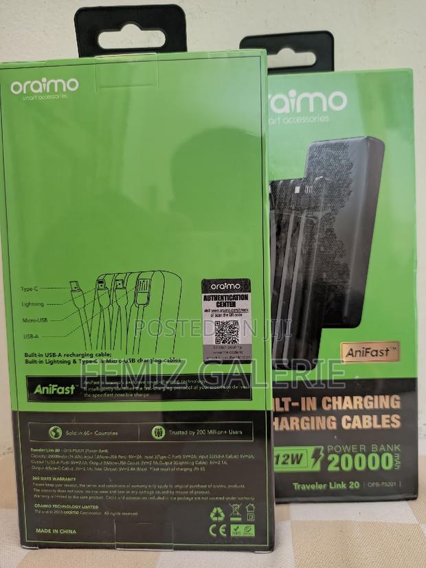 Oraimo Traveler Link 20 20000mah 12w Power Bank · Photo 4