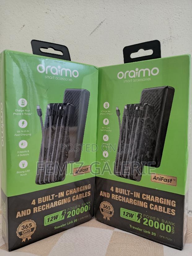 Oraimo Traveler Link 20 20000mah 12w Power Bank · Photo 3