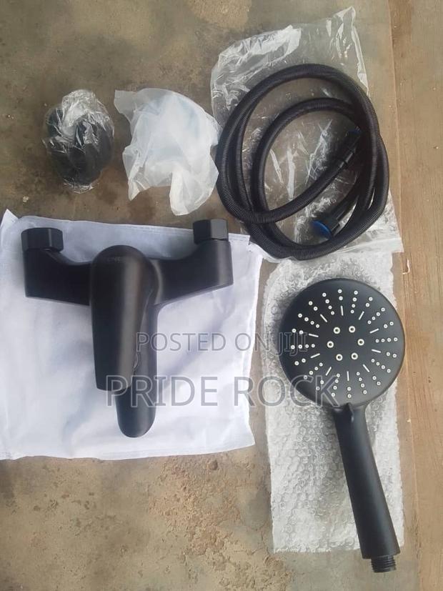 Black Telephone Shower Faucet Tap, Two in One Tap, Antirust · Photo 2