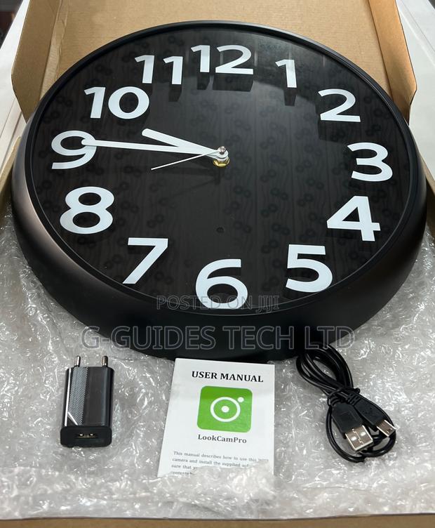 Vicstar Wall Clock Hidden Camera, Wall Clock Wi-fi Security Spy Camera · Photo 3