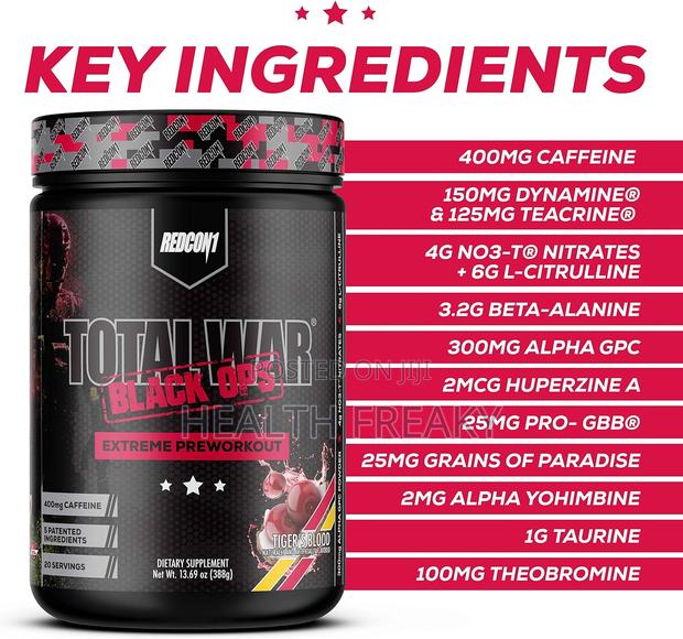 Preworkout Total War Black Ops Extreme Energy Muscle Builder · Photo 3