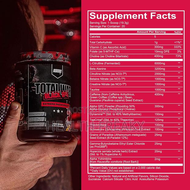 Preworkout Total War Black Ops Extreme Energy Muscle Builder · Photo 7