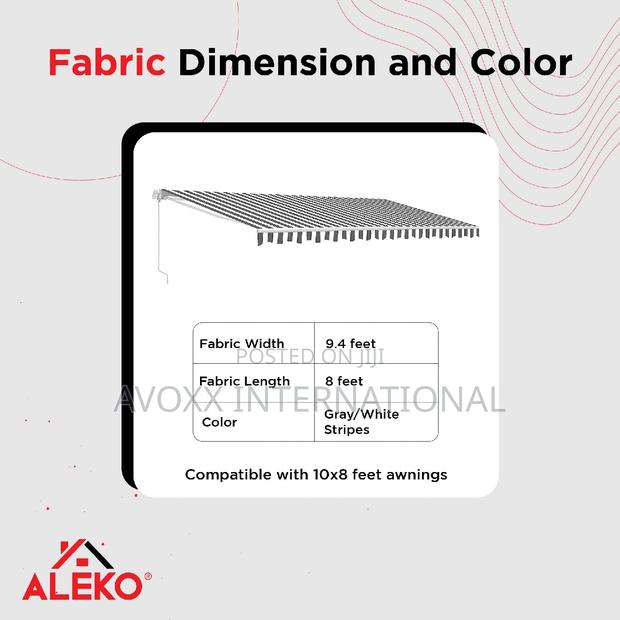 Aleko 36 Fabric Awning Replacement for Retractable Patio · Photo 4