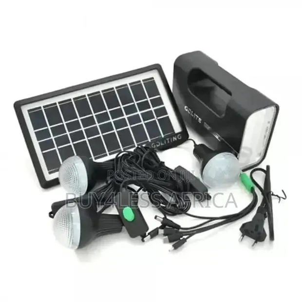 Solar Panel Lambs 3 Bulbs/Radio/Power Bank · Photo 1