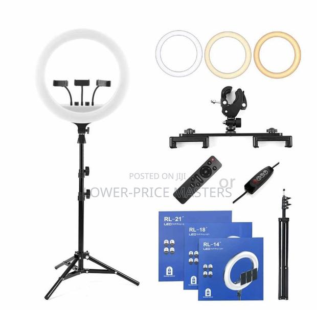 14” - 18” Led Ring Light With Adjustable Tripod Stand · Photo 1