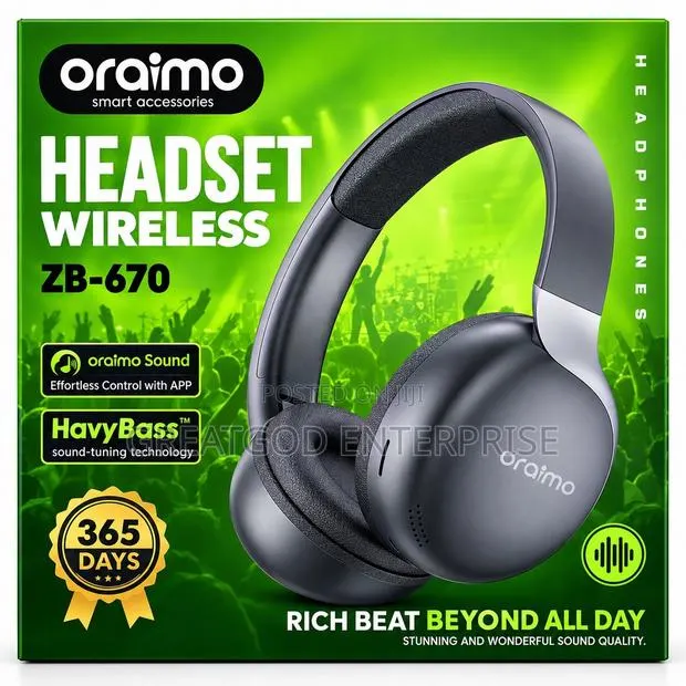 Oraimo ZB-670 Wireless Headset · Photo 1
