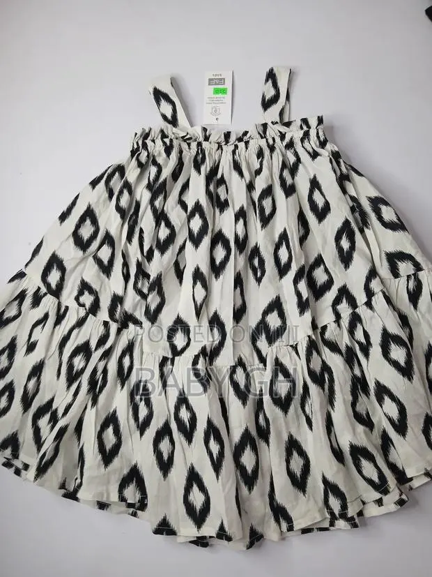 Fred and Flo(F F) Kids Girls Black and White Dress · Photo 1