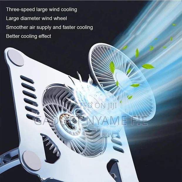 360 Degrees Rotating Laptop Stand With Cooling Fan · Photo 2