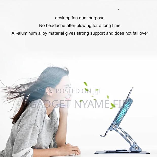 360 Degrees Rotating Laptop Stand With Cooling Fan · Photo 3