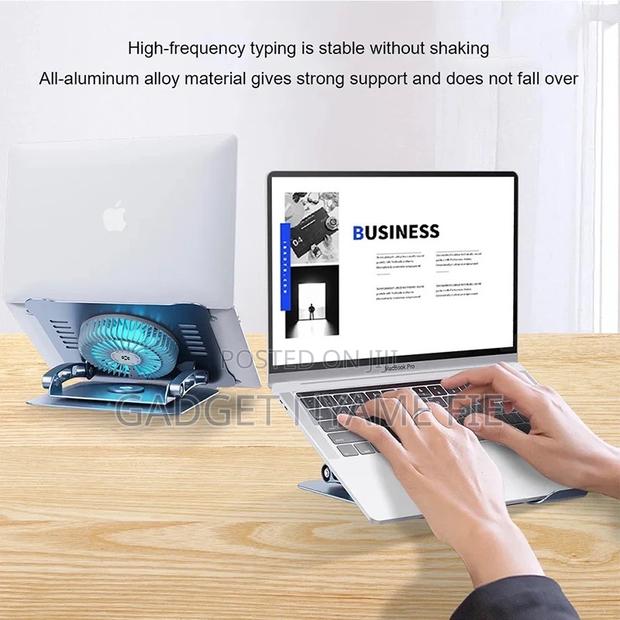 360 Degrees Rotating Laptop Stand With Cooling Fan · Photo 1