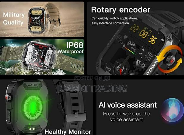 Rugged Smartwatch/Blutooth Call/Health Monitor/Ip68/Ios/Andr · Photo 5