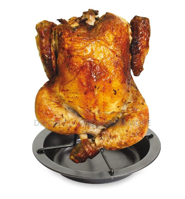 Fackelmann 7.5" Carbon Steel Chicken Roast Rack, Medium · Photo 3