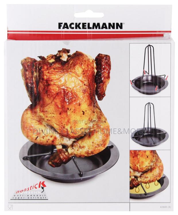 Fackelmann 7.5" Carbon Steel Chicken Roast Rack, Medium · Photo 1