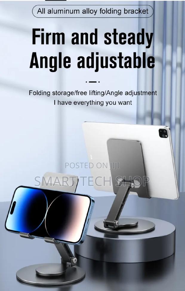 360 Rotating Phone Tablet Stand Desktop Foldable Adjustable · Photo 4