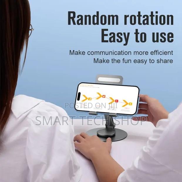 360 Rotating Phone Tablet Stand Desktop Foldable Adjustable · Photo 6