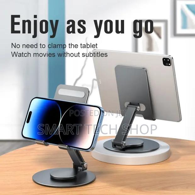 360 Rotating Phone Tablet Stand Desktop Foldable Adjustable · Photo 8