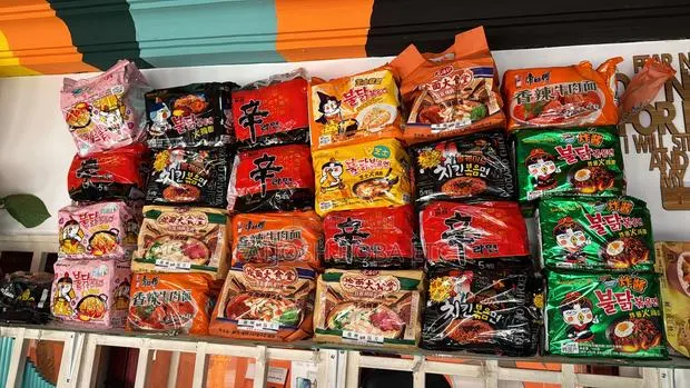 Asian Cup and Sachet Noodles